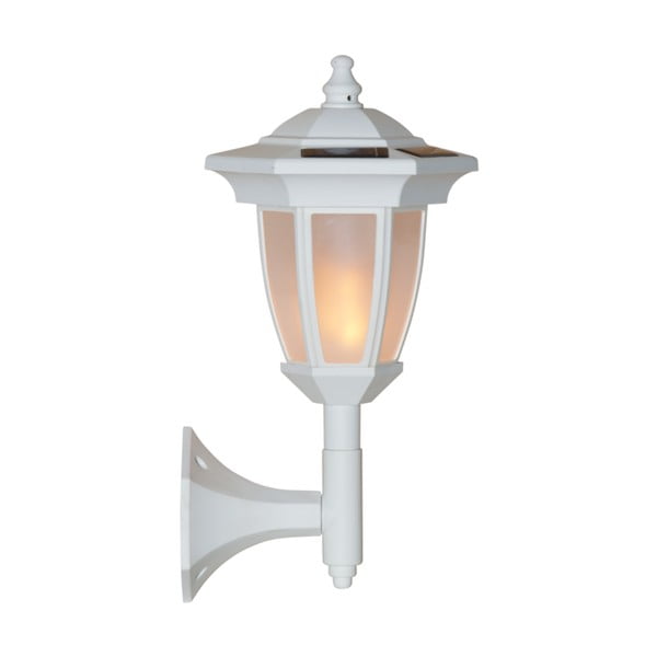 Valge päikesepaneeliga LED-valgusti välitingimustes Flame - Star Trading