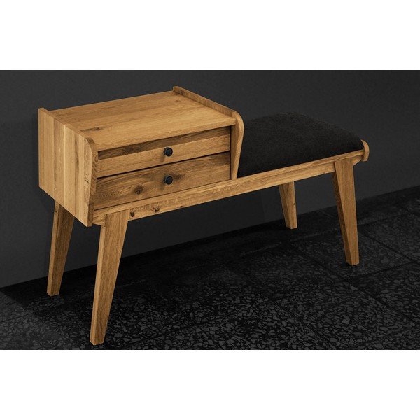 Tammepuust sahtlitega pink halli istmega Retro - The Beds-image-3