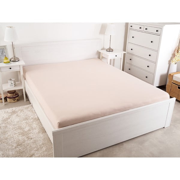 Helepruun kummiga voodilina 140x200 cm - B.E.S.-image-2