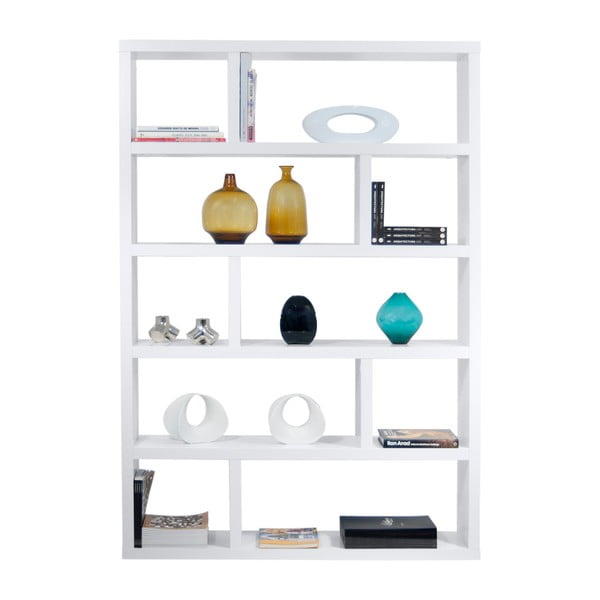 Valge raamaturiiul 120x173 cm Dublin - TemaHome-image-2