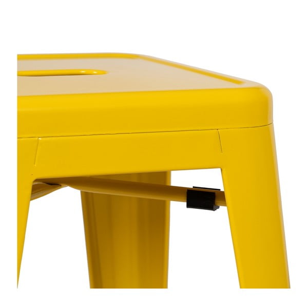 Kollased metallist baaritoolid 2 tk komplektis (istme kõrgus 76,5 cm) - Ixia-image-3