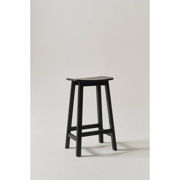 Mustast saarepuidust baaritool (istme kõrgus 65 cm) Selene - Jotex-image-1
