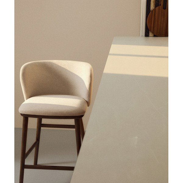 Beež polsterdatud baaritool (istme kõrgus 65 cm) Ciselia - Kave Home-image-2