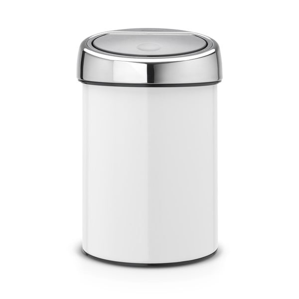 Bílý odpadkový koš Brabantia Touch Bin, 3 l-image-4