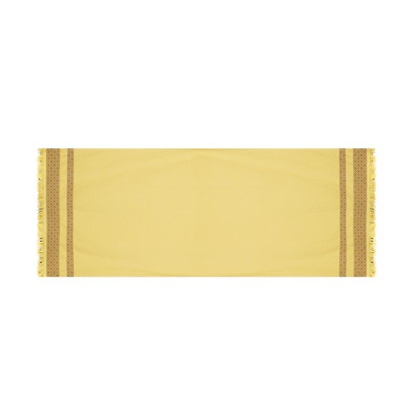 Kollane/pruun puuvillane rätik 150x75 cm Twins - Foutastic-image-2