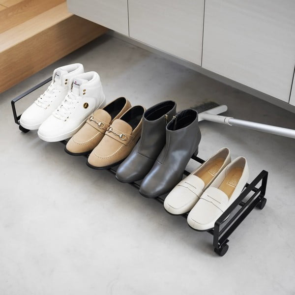 Must metallist jalatsihoidja 83,5x14,5x27,5 cm Tower - YAMAZAKI-image-1