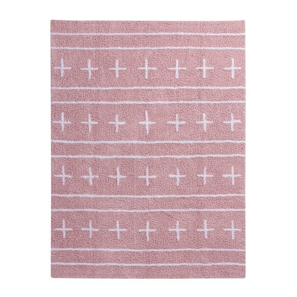 Růžový bavlněný koberec Happy Decor Kids Arrows, 160 x 120 cm