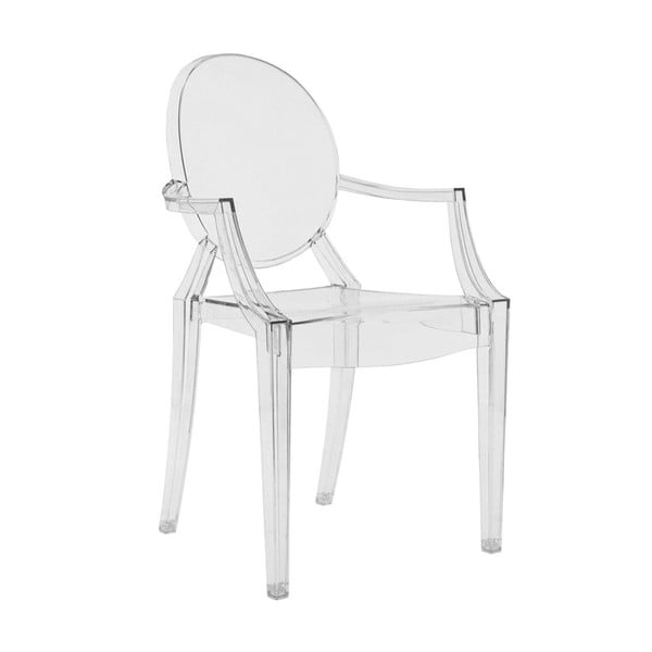 Transparentní židle Kartell Louis Ghost