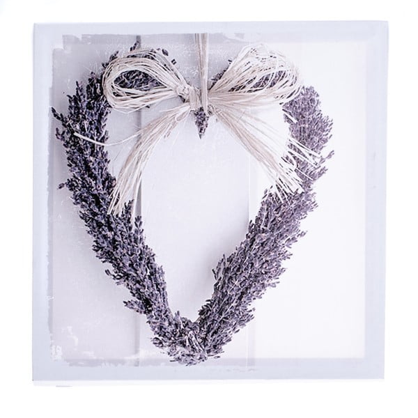 Maal lõuendil lavendli südamega, 28 x 28 cm - Dakls