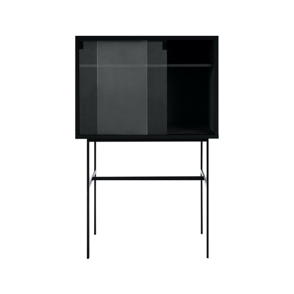 Must vitriinkapp lükandustega 70x109x40 cm Lekko - noo.ma-image-2