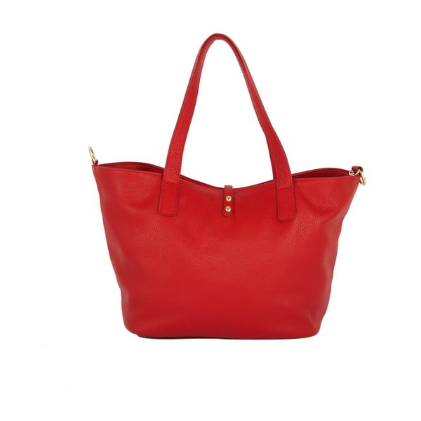 Kožená kabelka Andrea Cardone 2009 Red-image-3