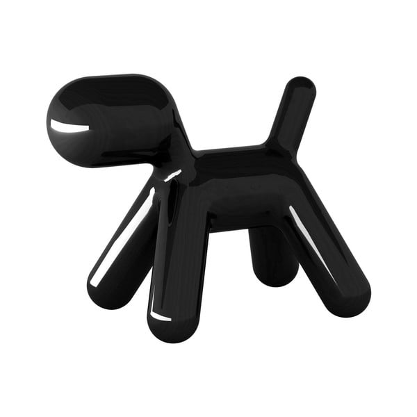 Stolička Puppy černá lesklá, 43 cm