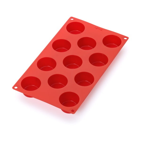Punane silikoonvorm 11 mini muffinile - Lékué
