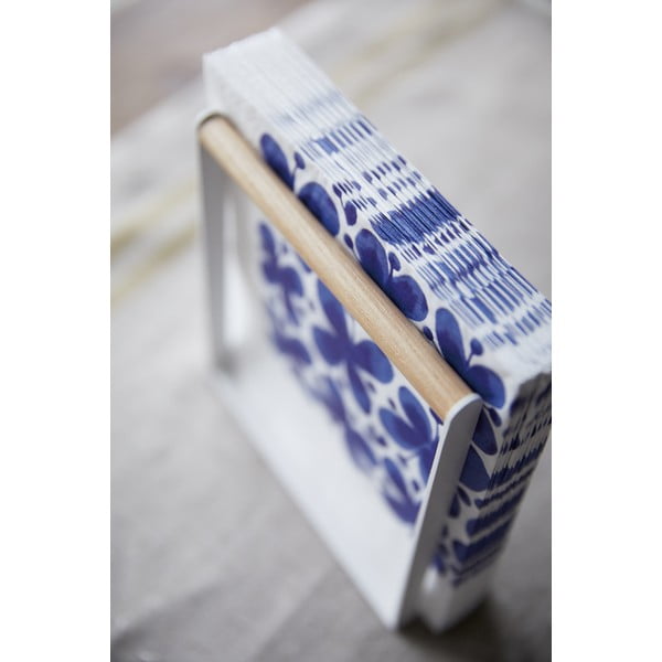 Valge salvrätikuhoidja pöögipuust Yamazaki Tosca Tower - YAMAZAKI-image-2