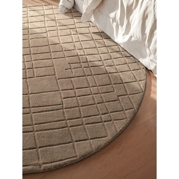 Pruun villane ümmargune vaip ø 200 cm Kenso - Villeroy&Boch-image-2