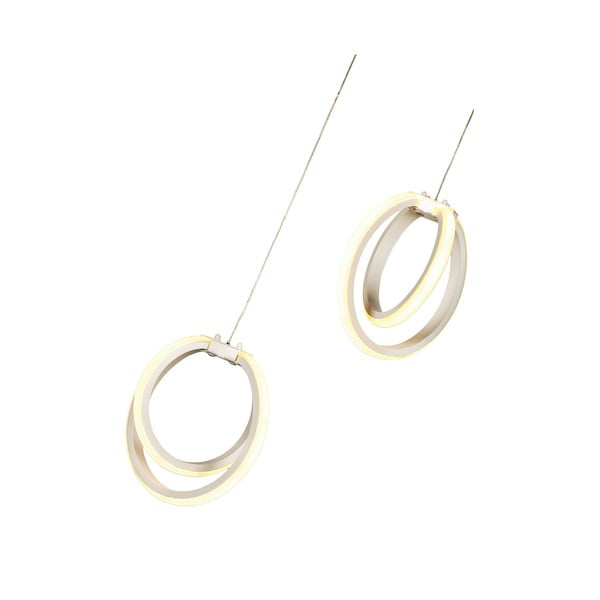 Valge metallist LED rippvalgusti ø 20 cm Sezen - Squid Lighting-image-3