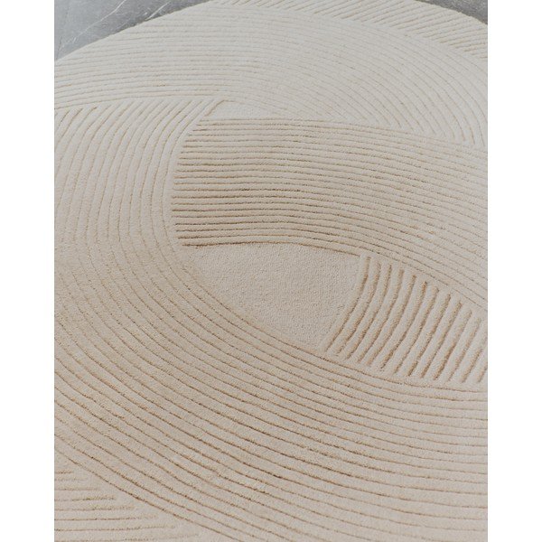 Kreem käsitsi kootud villane vaip 160x230 cm Domm - Kave Home-image-2