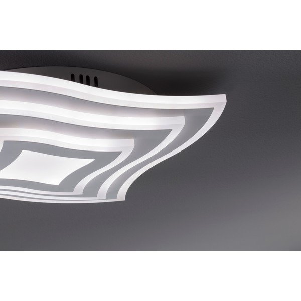 Valge metallist dimmerdatav LED laevalgusti koos puldiga 43x43 cm Gorden - Fischer & Honsel-image-1