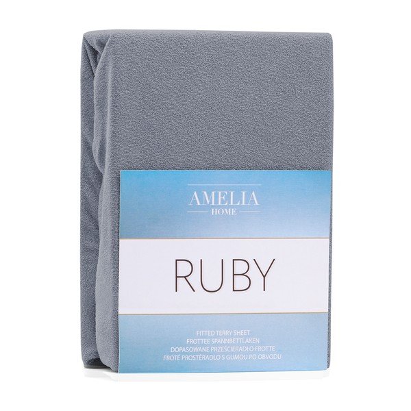 Tumehall elastne lina kõrge puuvillasisaldusega , 120/140 x 200 cm Ruby - AmeliaHome-image-2