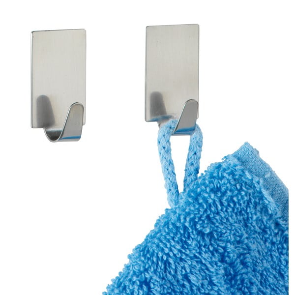 Komplekt 4 roostevabast terasest isekinnituvat konksu Neljakandilised konksud Nelinurkne - Wenko-image-1