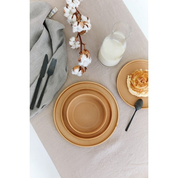 12-osaline oranž kivikeraamikast nõude komplekt Malia - Bonami Selection-image-3