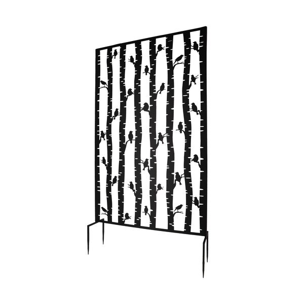 Must metallist sirm rõdule 100x186 cm Birds - Esschert Design-image-2