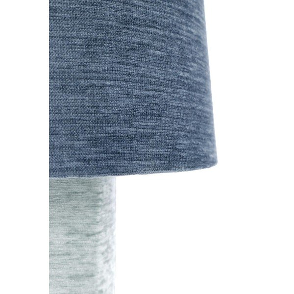 Sinine metallist laualamp tekstiilist varjuga (kõrgus 50 cm) Demra - Bizzotto-image-3