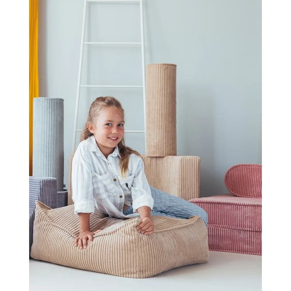 Mündivärvi velvetist laste diivanipadi Roll - Wigiwama-image-1