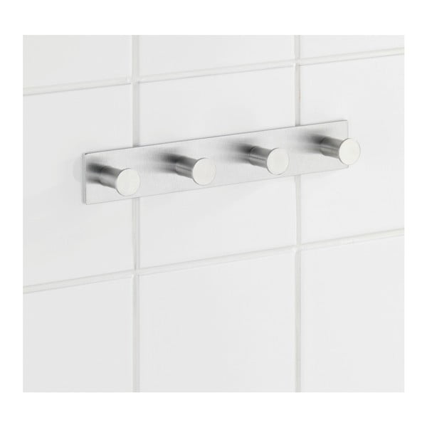 Hõbedase 4 konksuga isekinnitatav seinakinnitusrihm, hõbedane Celano - Wenko-image-2