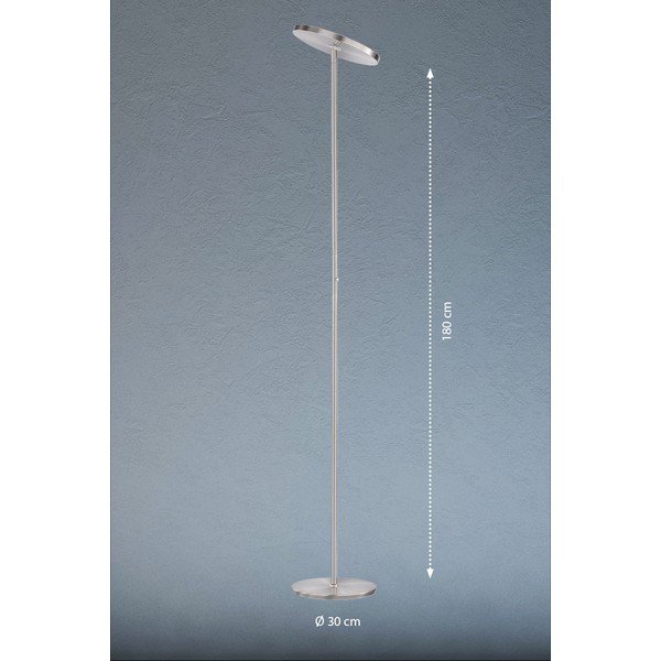 Hõbedane LED põrandavalgusti (kõrgus 180 cm) Fabi - Fischer & Honsel-image-1