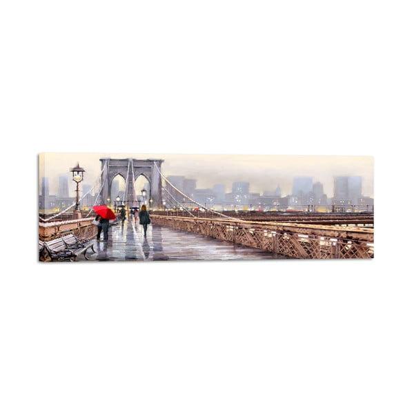 Akvarell, lõuend, 45 x 140 cm New York Bridge - Styler