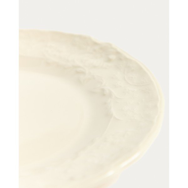 Beež keraamiline magustoidutaldrik ø 17 cm Varla - Kave Home-image-2