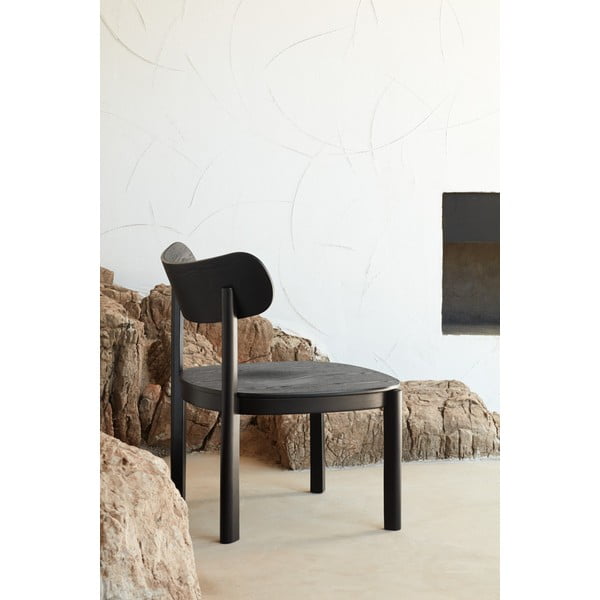 Must söögitool tuhkpuu dekooriga Nara - Teulat-image-1