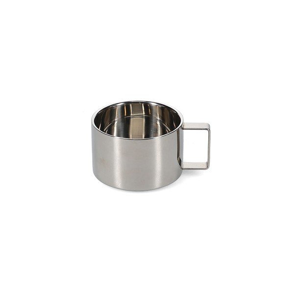 2 hõbedast roostevabast terasest cappuccino tassi komplekt (200 ml) Oryn - S|P Collection-image-4