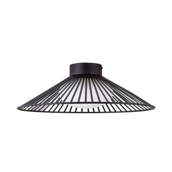 Matt must metallist LED-laevalgusti klaasist varjuga Brume - Nova Luce