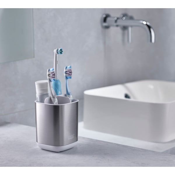 Roostevabast terasest hambaharja hoidja EasyStore - Joseph Joseph-image-1