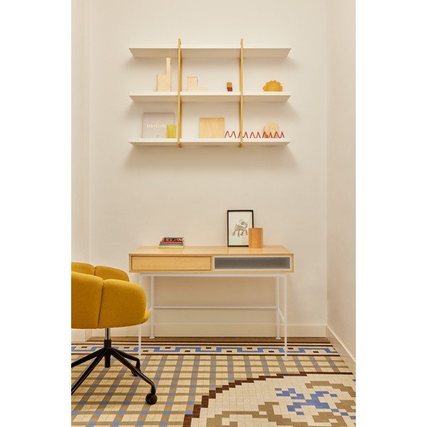 Töölaud tammepuust pealispinnaga 60x120 cm Yoko - Teulat-image-1