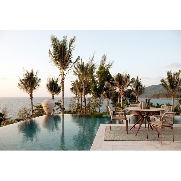 Ümmargune aia söögilaud ø 120 cm Cabas - Bizzotto-image-1