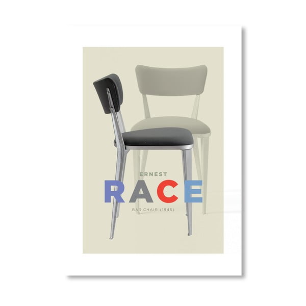 Autorský plakát Ernest Race Chair