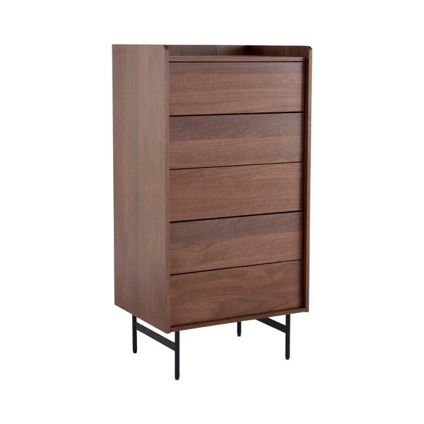 Tumeda naturaalse pähklipuust kummut 60x118,5x45 cm Örgryte - Jotex