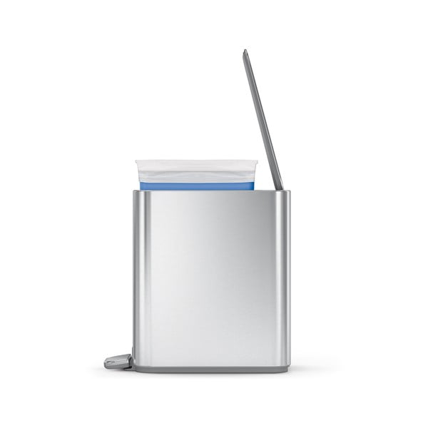 Pedaaliga terasest prügikast, matt hõbedane 5 l - simplehuman-image-3