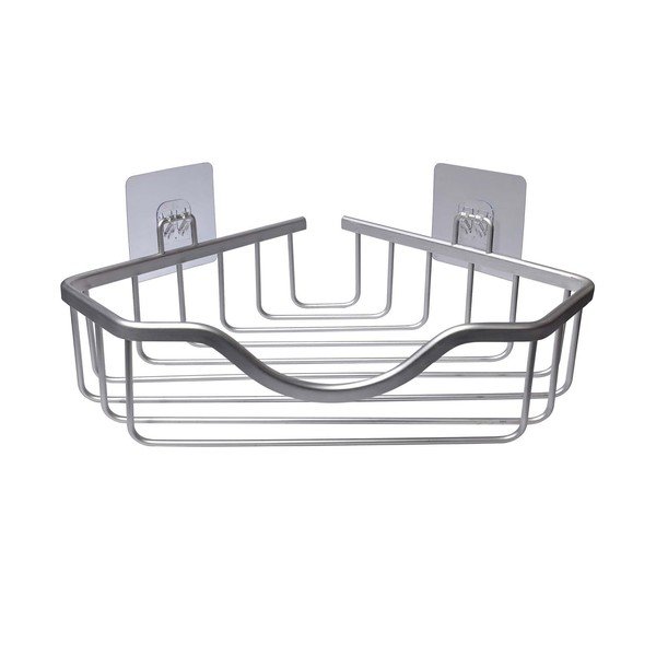 Alumiiniumist vannitoa riiul ilma puurimise/nurgata läikiva hõbedases värvitoonis Filaire Aluminium - douceur d'intérieur