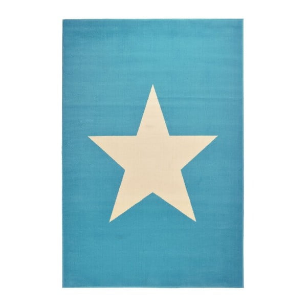 Dětský světle modrý koberec Hanse Home Star, 140 x 200 cm