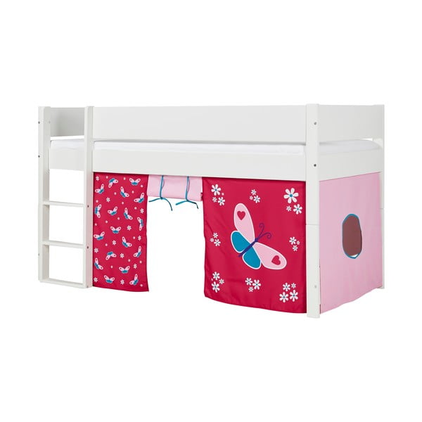 Bílá dětská patrová postel s bezpečnostními postranními pelestmi Manis-h Argos, 90 x 200 cm-image-4