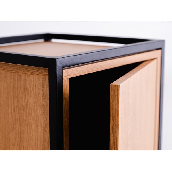 Must tamme dekoratsiooniga kapp 45x102 cm Skap - CustomForm-image-3