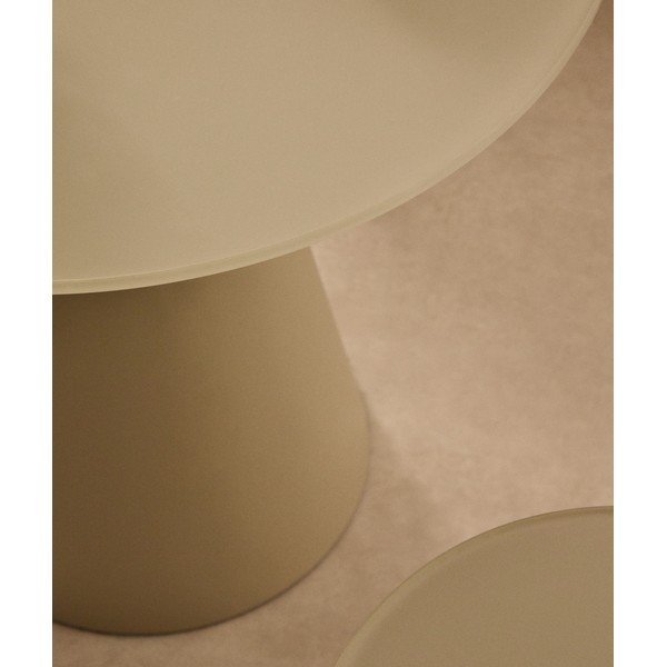 Ümmargune abilaud klaasist pealispinnaga ø 50 cm Wilshire - Kave Home-image-2