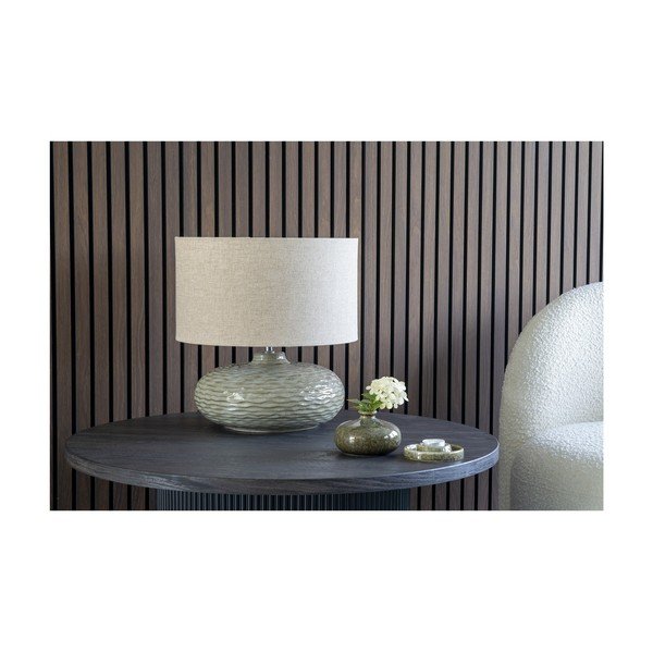 Tumepruun ümmargune paplispooniga diivanilaud ø 80 cm Boavista - House Nordic-image-4