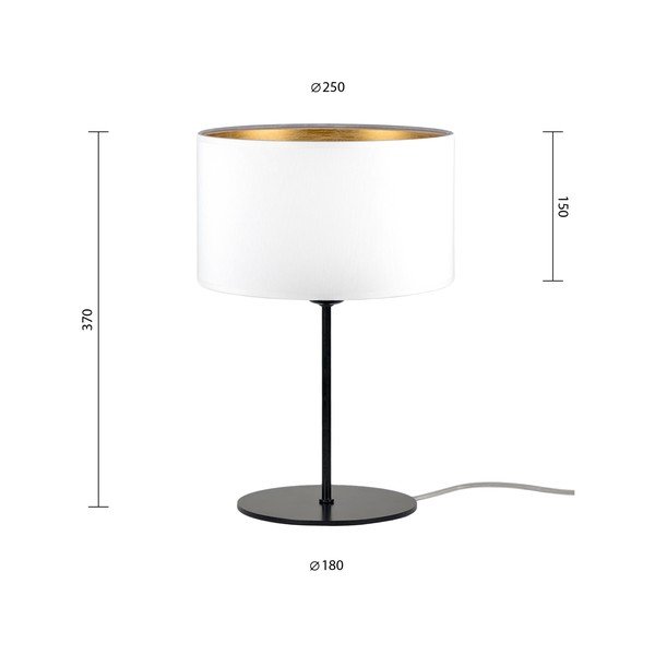 Valge laualamp (kõrgus 38 cm) Tres - Sotto Luce-image-2