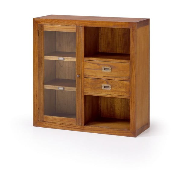 Skříňka ze dřeva mindi Moycor Star s prosklenou levou částí