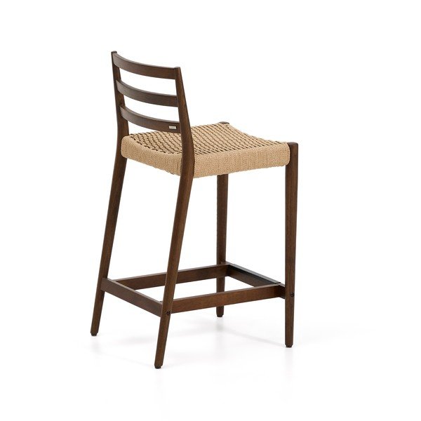 Pruun tammepuidust baaritool (istme kõrgus 65 cm) Analy - Kave Home-image-4